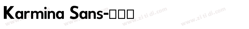 Karmina Sans字体转换